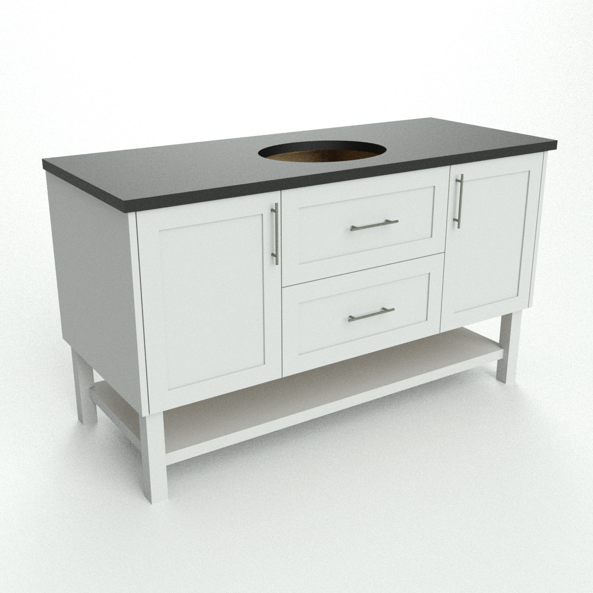 Rosalie Custom Bathroom Vanity - 1 Sink - 36 in. to 72 in.