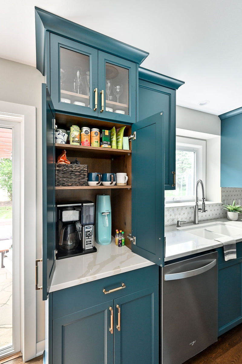 coffee station cabinet