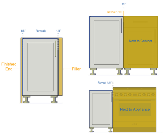 door reveal options