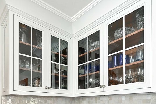glass door with mullions