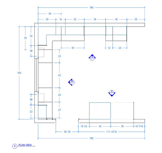 how to draw a floor plan for cabinets