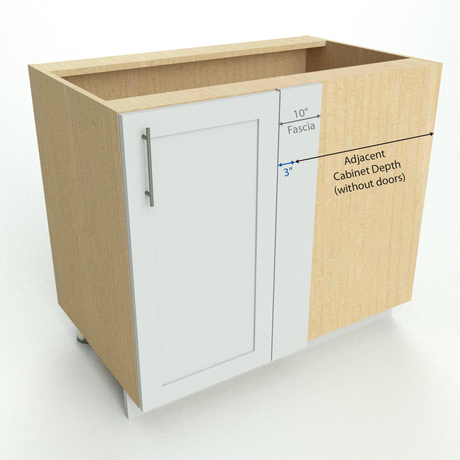 blind corner cabinet 1 door