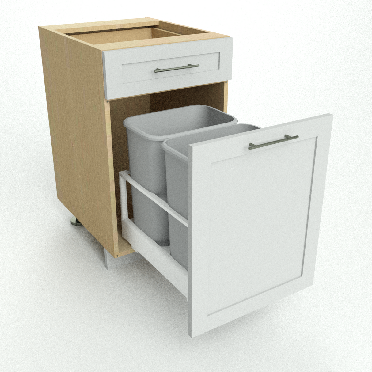 lower cabinet trash pullout