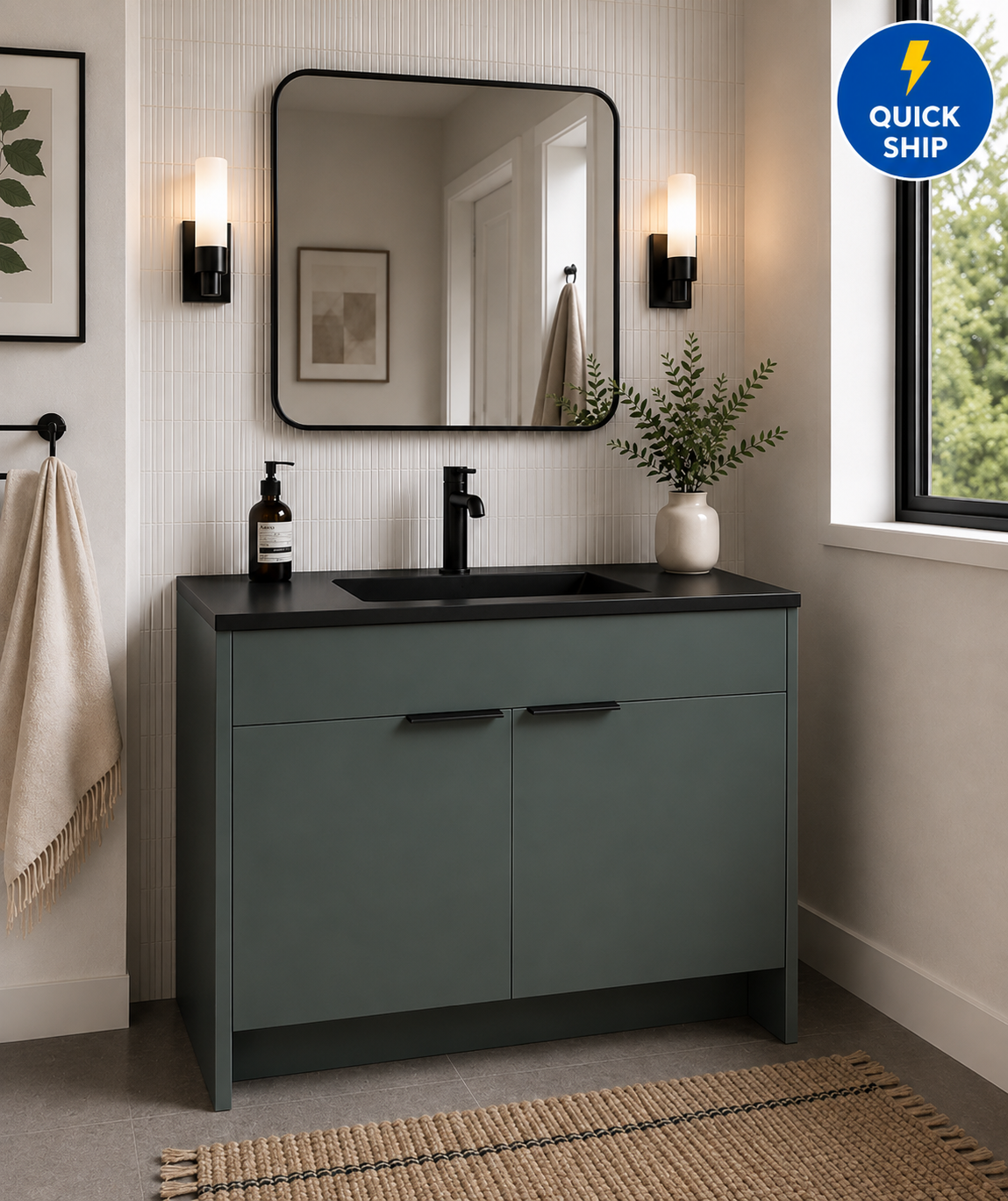 in stock vanity