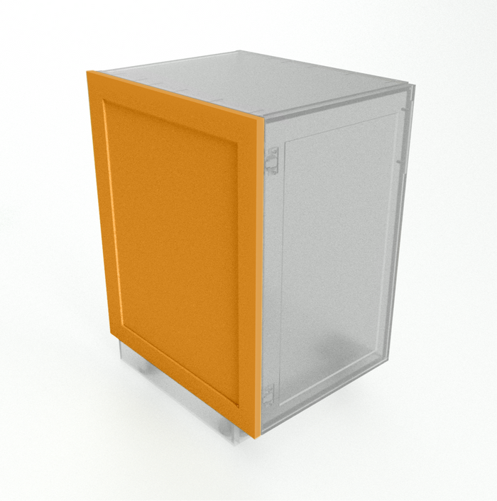 applied door panel on cabinet