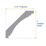 beaded cove crown molding