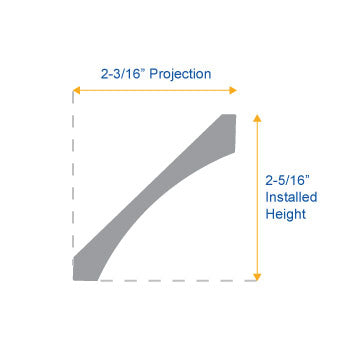Solid Wood Crown Molding - 96 in. Lengths