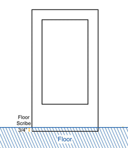floor scribe 3/4"