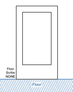 no floor scribe