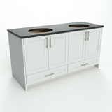 Monroe Custom Bathroom Vanity - Double Sinks - 48 in. - 60 in. - 72 in.