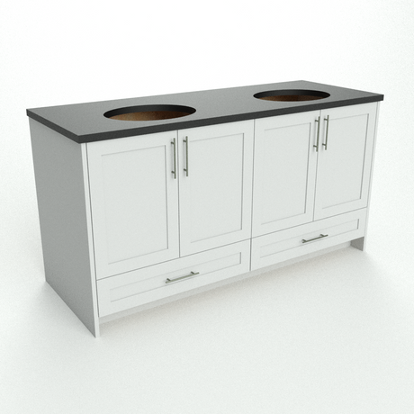 Monroe Custom Bathroom Vanity - Double Sinks - 48 in. - 60 in. - 72 in.