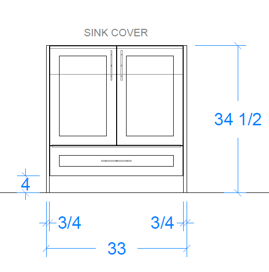 Monroe Custom Bathroom Vanity - 1 Sink - 24 in. to 36 in.