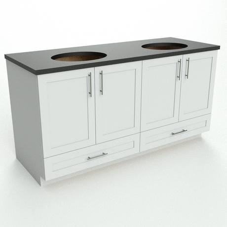 Monroe vanity 2 sinks