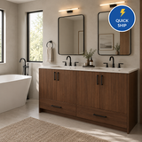 Quick Ship - Monroe Custom Bathroom Vanity - Double Sinks - 48 in. - 60 in. - 72 in.