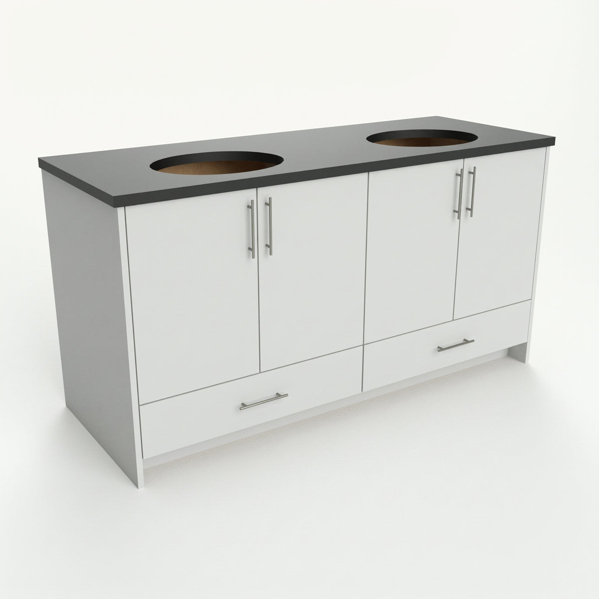 Quick Ship - Monroe Custom Bathroom Vanity - Double Sinks - 48 in. - 60 in. - 72 in.