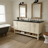 Rosalie Custom Bathroom Vanity - Double Sinks - 60 in. - 72 in. - 84 in. - 96 in.