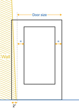 scribe left cabinet door