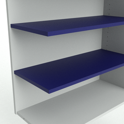 shelves with standard edge