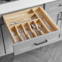 silverware dividers cabinet drawer