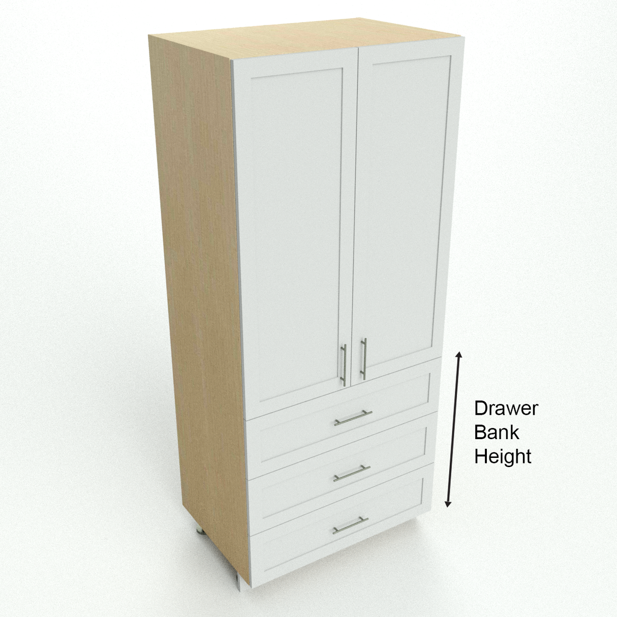 tall cabinet 2 door 3 drawer