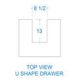 u-shape drawer under sink
