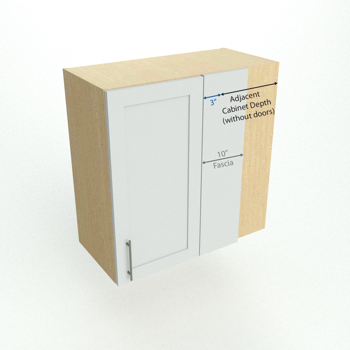 wall cabinet with blind corner