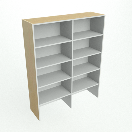 double wall cabinet white interior
