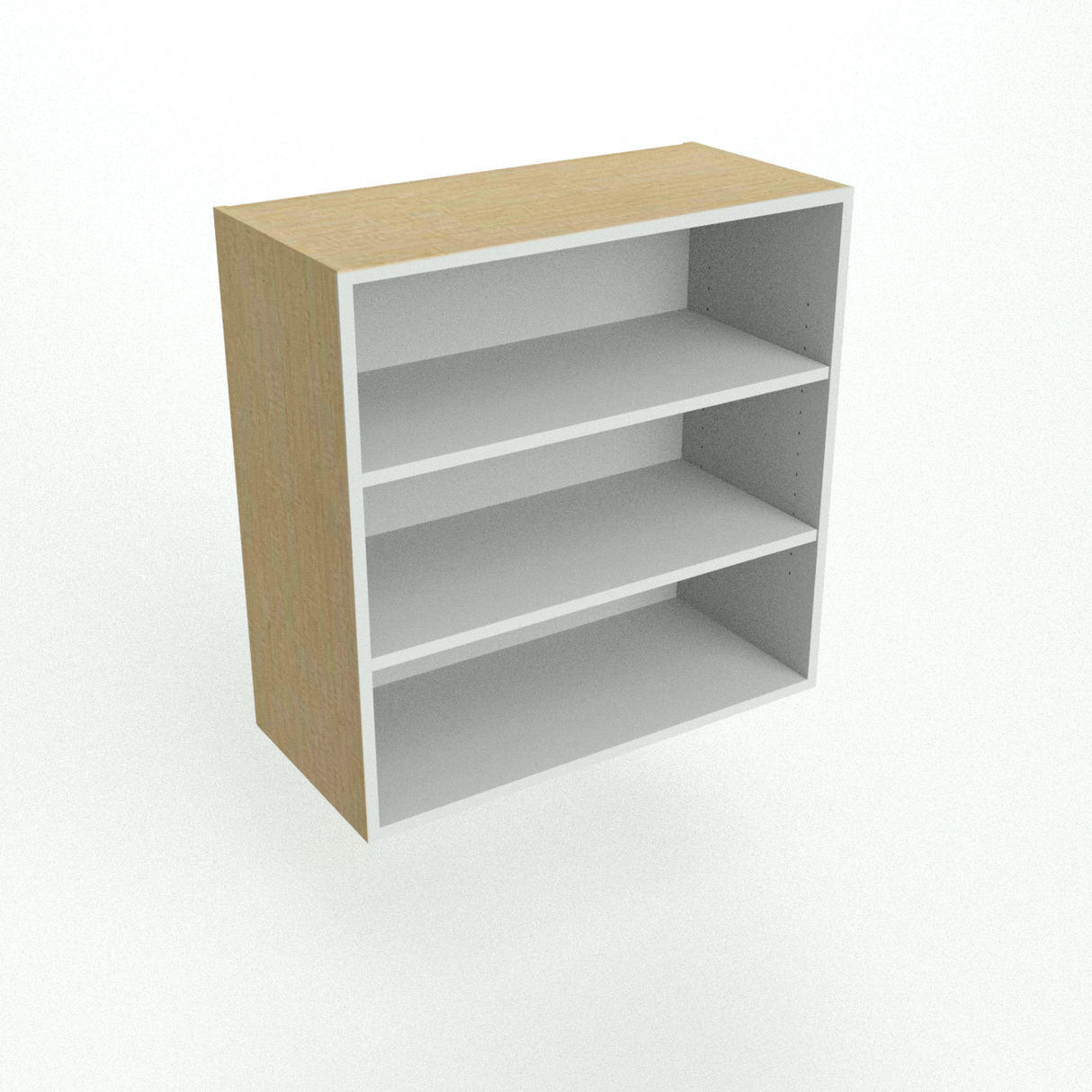 wall cabinet open white