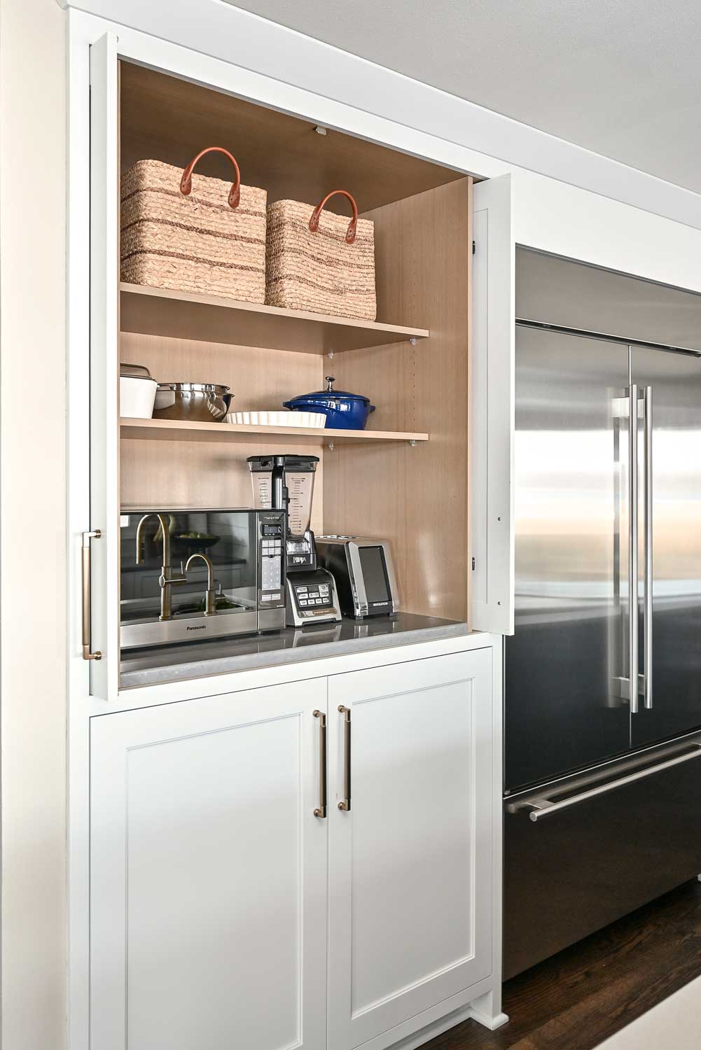 appliance garage cabinet