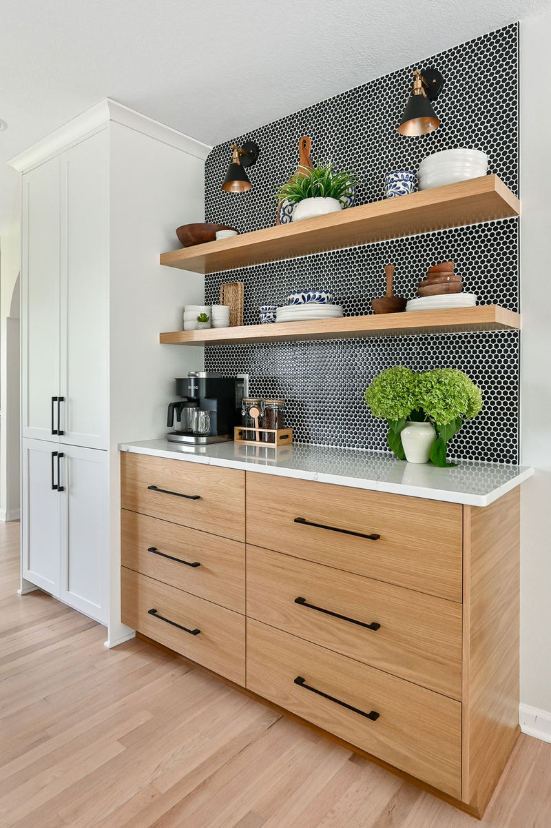 white oak cabinets