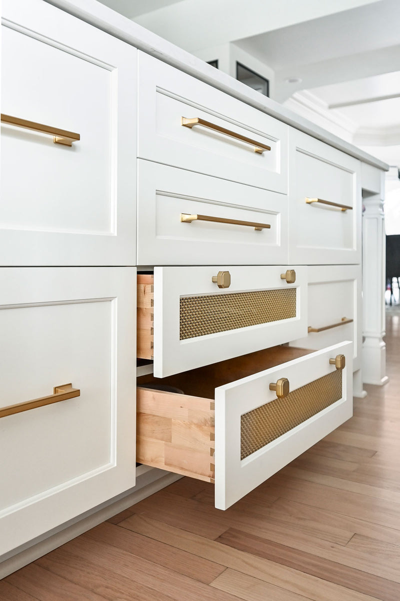 metal drawer front