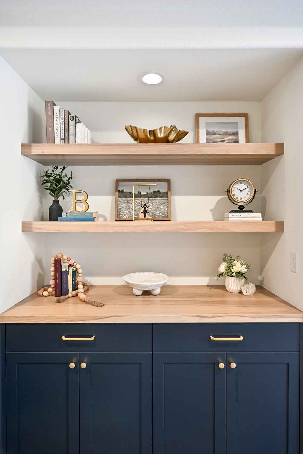 Quick Ship - Floating Shelves - White Oak, Walnut or Paint