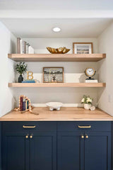 Quick Ship - Floating Shelves - White Oak, Walnut or Paint