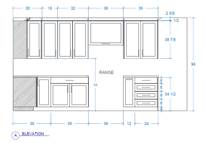 kitchen cabinet measurement verification diagram