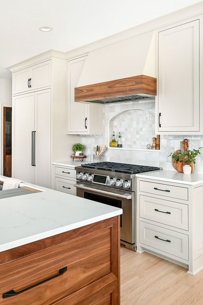 wood kitchen hood