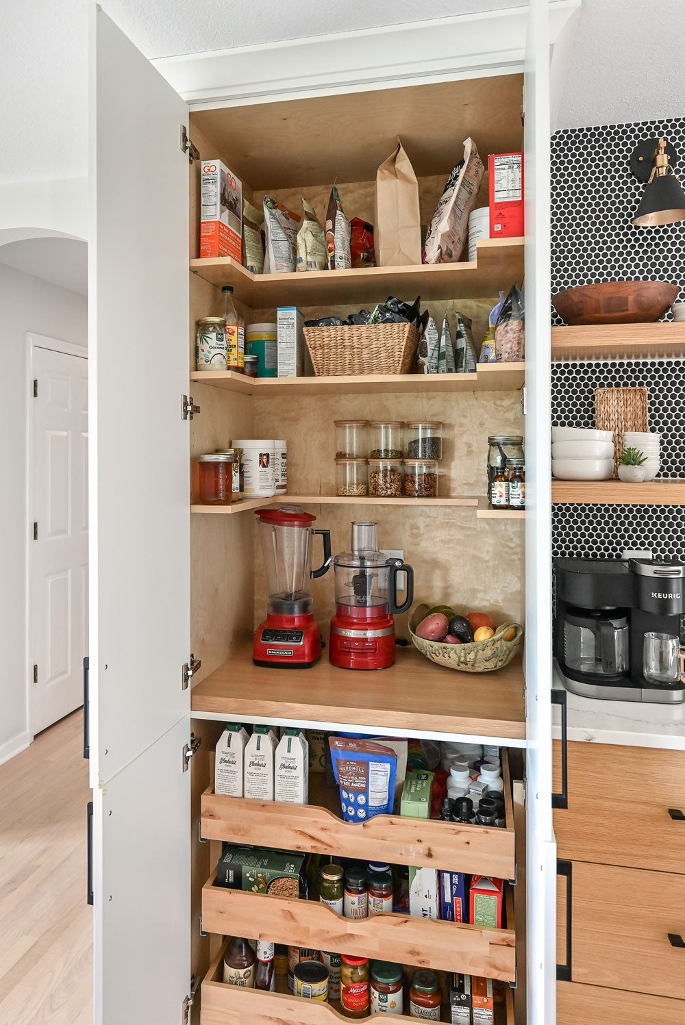 Pantry Cabinet - 4 Doors, Stacked