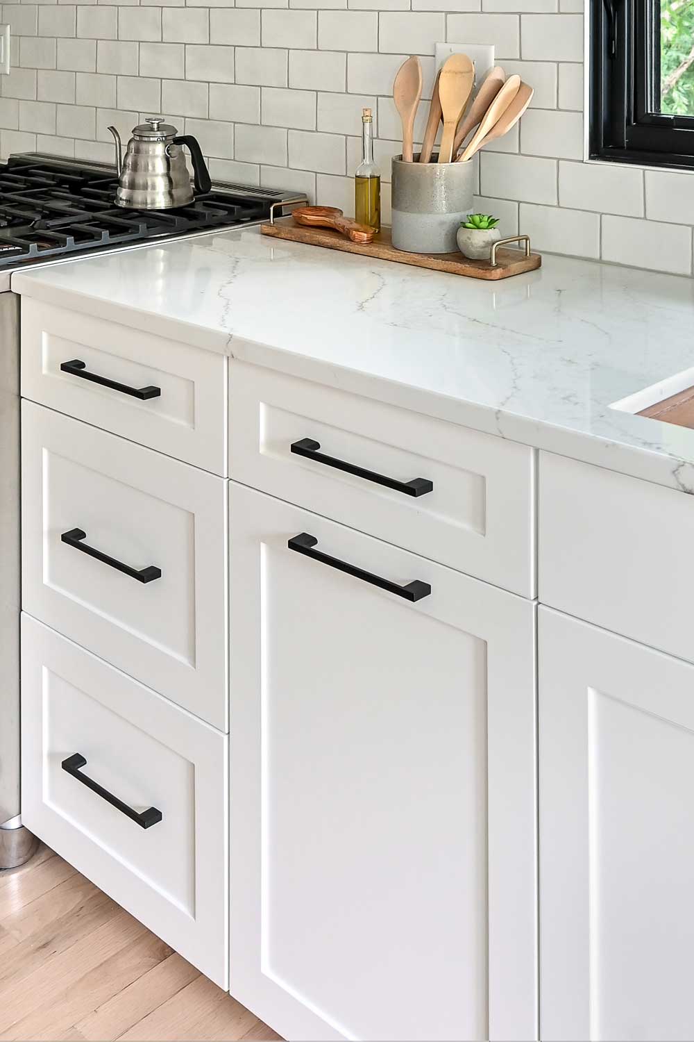 trash pullout with drawer