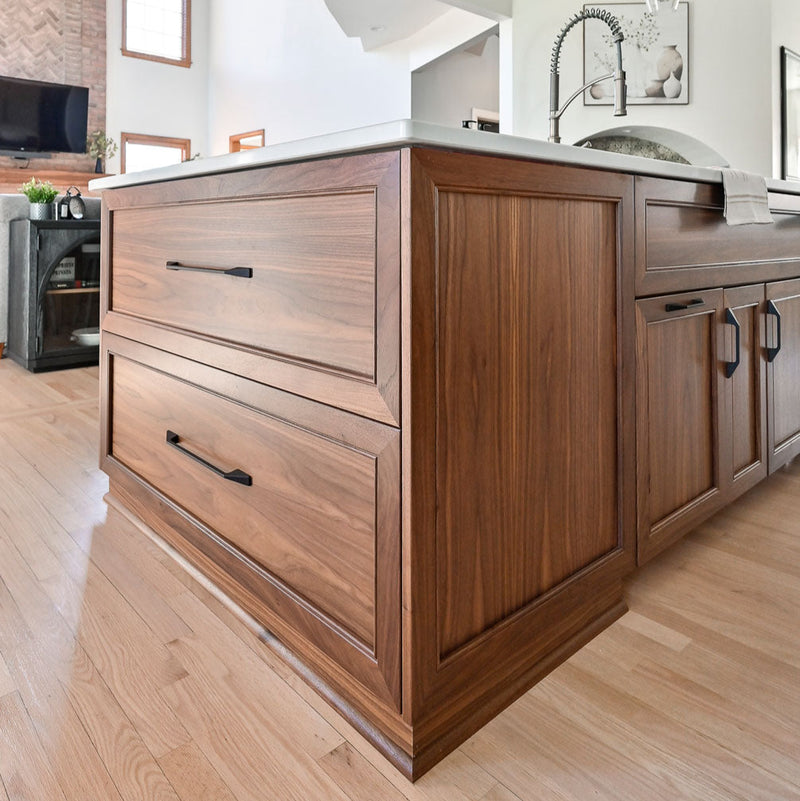 walnut kitchen island